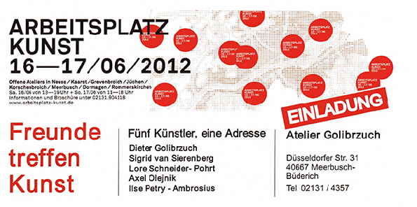 Arbeitsplatz Kunst 2012 Flyer