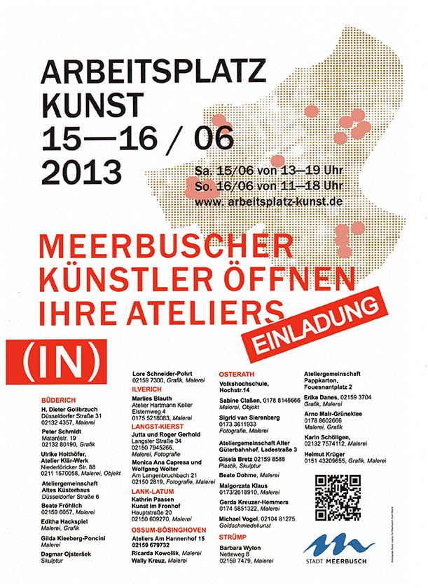 Arbeitsplatz  Kunst 2013 Plakat