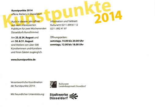 Kunstpunkte 2014 Flyer